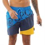 Crosshatch Mens Quarts Swim Shorts Blue