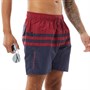 Crosshatch Herren Cranfound Badeshorts Burgunderrot