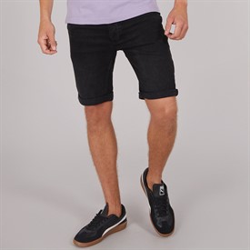 Buy Crosshatch Mens Tadcaster Mens Denim Shorts Black