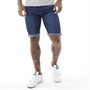 Crosshatch Herren Tadcaster Shorts aus Denim Dunkelblau