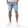 Crosshatch Short en jean Tadcaster Homme Bleu Clair