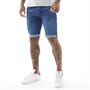 Crosshatch Short en jean Tadcaster Homme Bleu Foncé