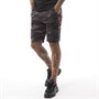 Crosshatch Mens Brickmoore Camo Shorts Black Camo