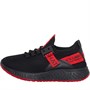 Crosshatch Junior Boys Ceaze Trainers Black/Red