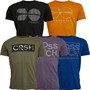 Crosshatch Mens Yorkmere Five Pack Printed T-Shirts Assorted