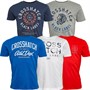Crosshatch Mens Jenthorp Five Pack Printed T-shirts Assorted