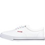 Crosshatch Mens Skywalk Canvas Pumps White Mono