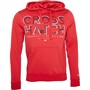 Crosshatch Męskie Oddems Bluzy z kapturami Czerwony
