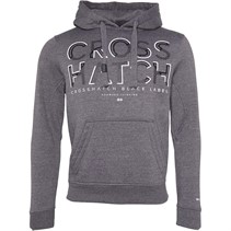 Crosshatch Herre Oddems Hættetrøjer Trækulsgrå Mergel