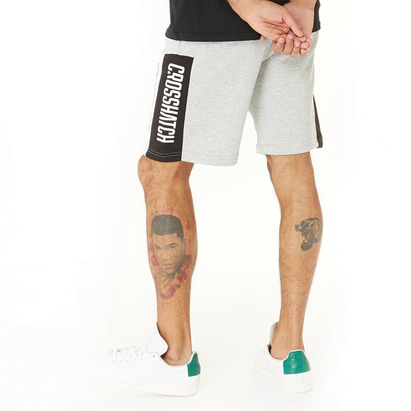 Crosshatch Mens Silomane Shorts Grey Marl