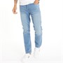Crosshatch Mens Lampoons Slim Fit Jeans Lightwash