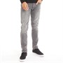 Crosshatch Mens Malcolm Slim Fit Jeans Light Grey