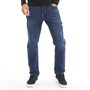 Crosshatch Mens Lampoons Slim Fit Jeans Darkwash