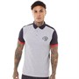 Crosshatch Mens Pelletown Polo Grey Marl