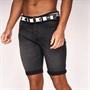 Crosshatch Short en jean Reesr Homme Noir