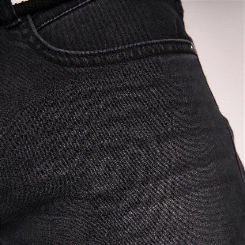 Crosshatch Short en jean Reesr Homme Noir