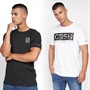 Crosshatch T-Shirts Wamter Homme Noir