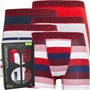 Crosshatch Mens Dipper Five Pack Boxers Red/Stripe/Grey Marl/Stripe/Navy