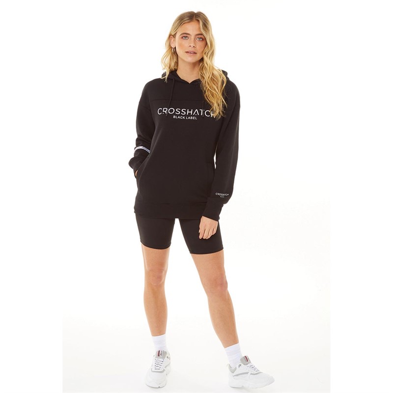Crosshatch Womens Landouts Hoodie Black