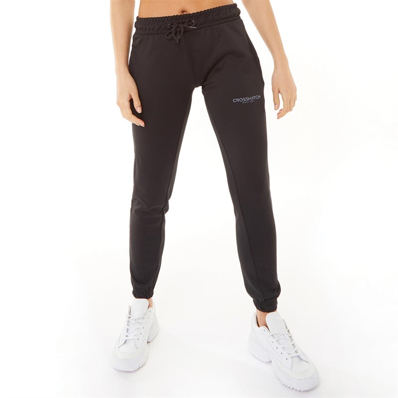 Crosshatch Womens Genova Joggers Black