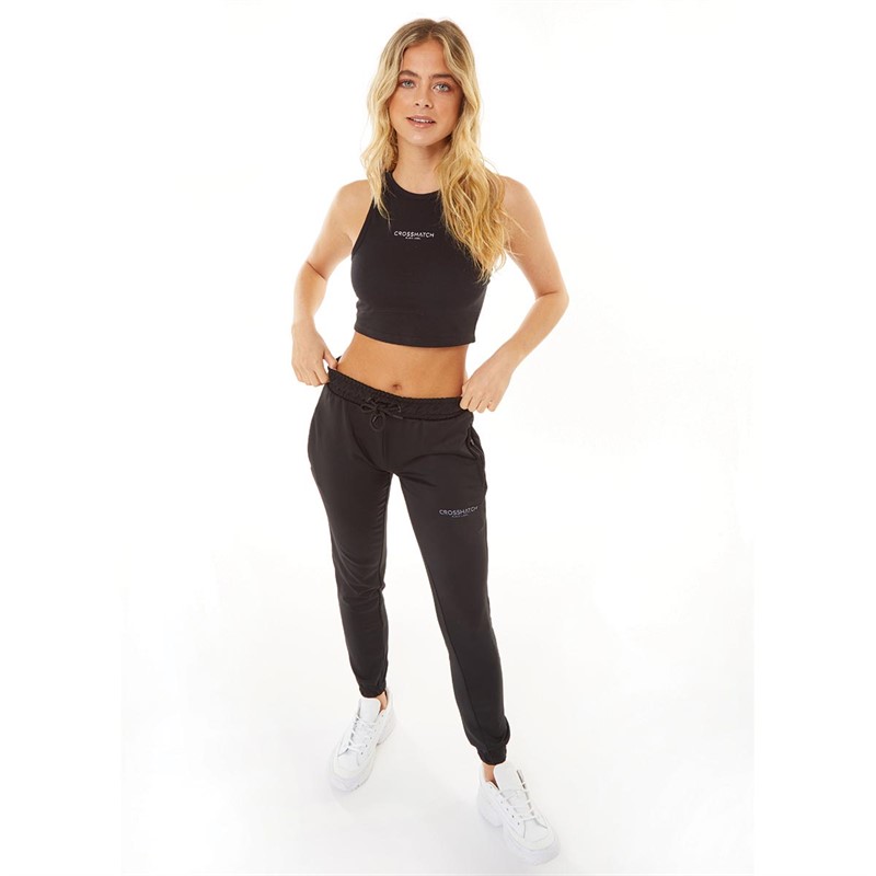 Crosshatch Womens Genova Joggers Black