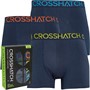 Crosshatch Mens Chasma Three Pack Boxers Navy