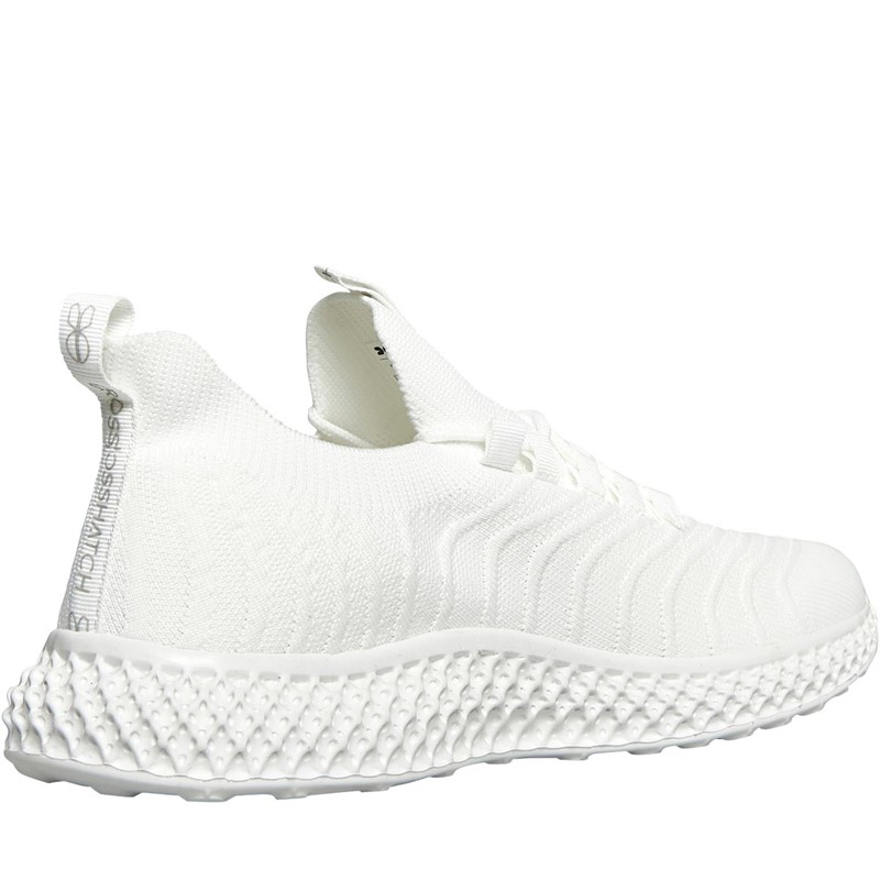 Crosshatch Heren Lewth Sneakers Wit