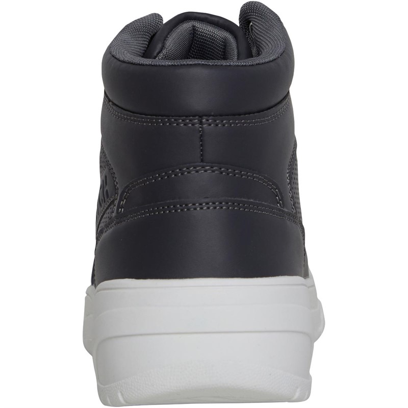 Crosshatch Mens Arialva Hi-Top Trainers Grey