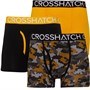 Crosshatch Mens Payso Three Pack Boxers Yellow