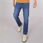 Crosshatch Mens Fortune Straight Fit Jeans Mid Wash