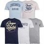 Crosshatch Mens Shivarm Five Pack T-Shirts Multi