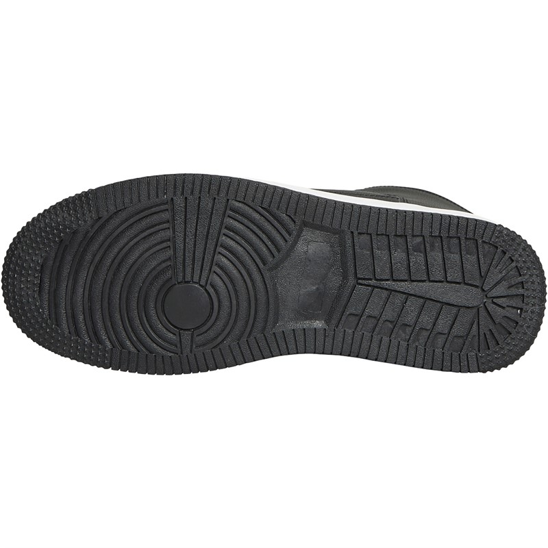 Crosshatch Junior Boys Alwick Hi-Top Trainers Black/White