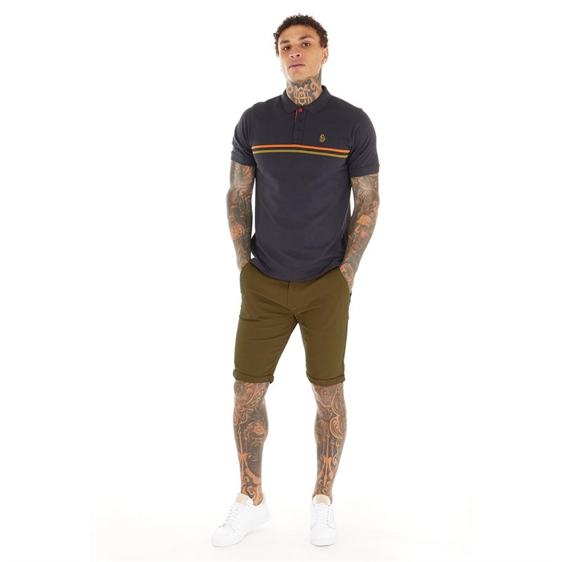 Crosshatch Mens Sinwood Chino Shorts Cinnamon