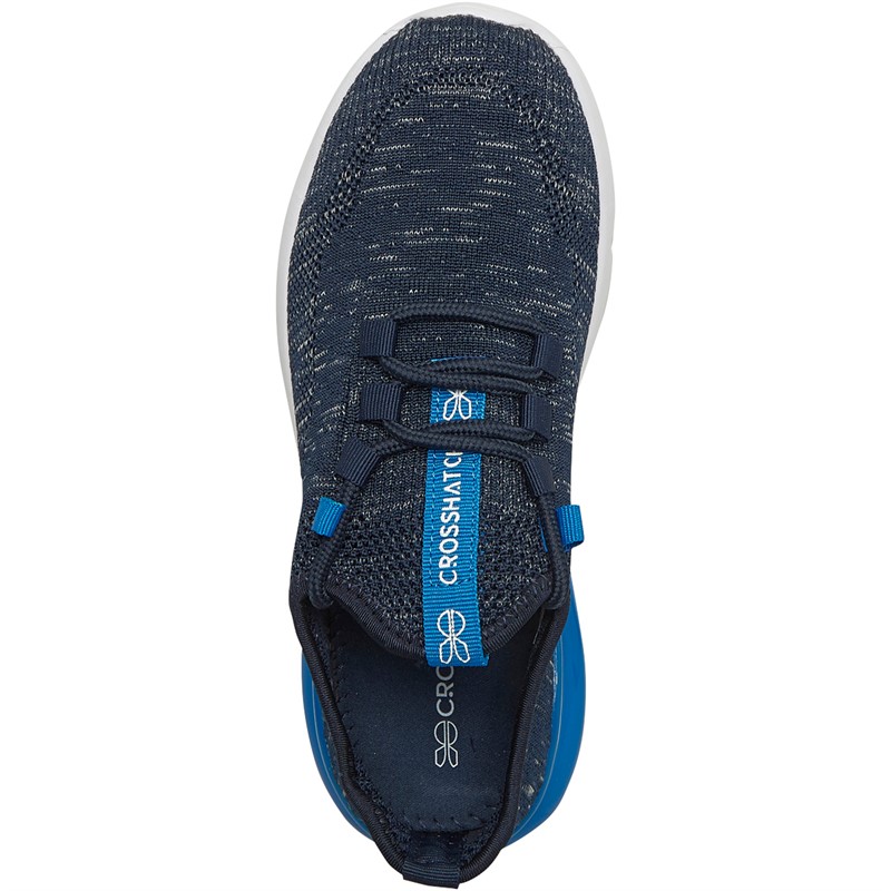 Crosshatch Junior Boys Smitlay Trainers Navy/Blue