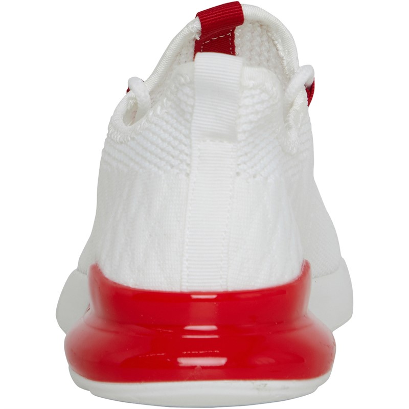 Crosshatch Junior Boys Smitlay Trainers White/Red