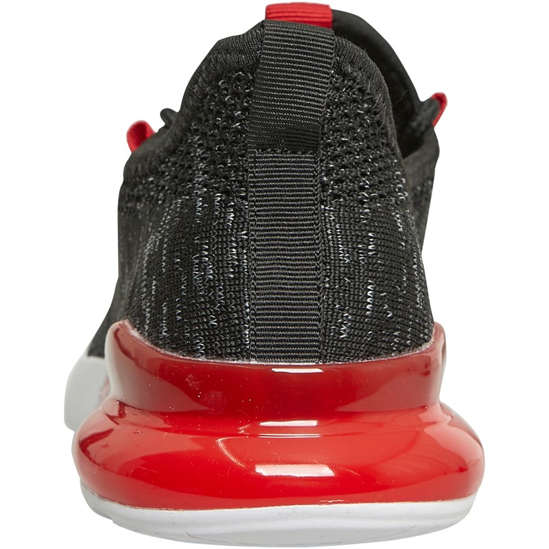 Crosshatch Junior Boys Smitlay Trainers Black/Red