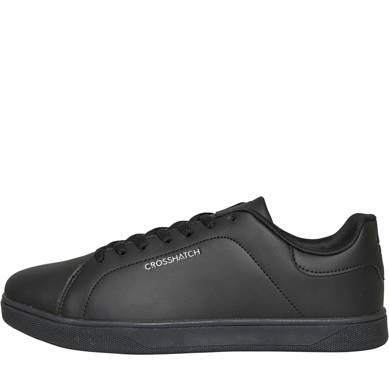 Crosshatch Mænd Judas Sneakers Sort Mono