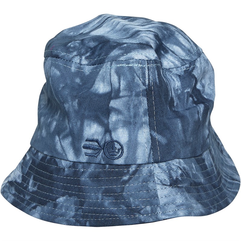 Crosshatch Mens Tie Dye Bucket Hat Blue