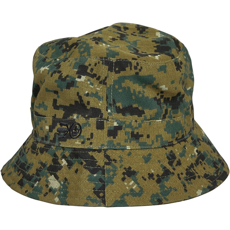 Crosshatch Mens Bucket Hat Multi Camo