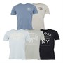 Crosshatch T-Shirts Feltrax Homme Multicolore