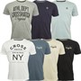 Crosshatch T-shirts Homme Jackmap, lot de 7, marine/bleu/Gris chiné/blanc/bleu/noir/blanc cassé