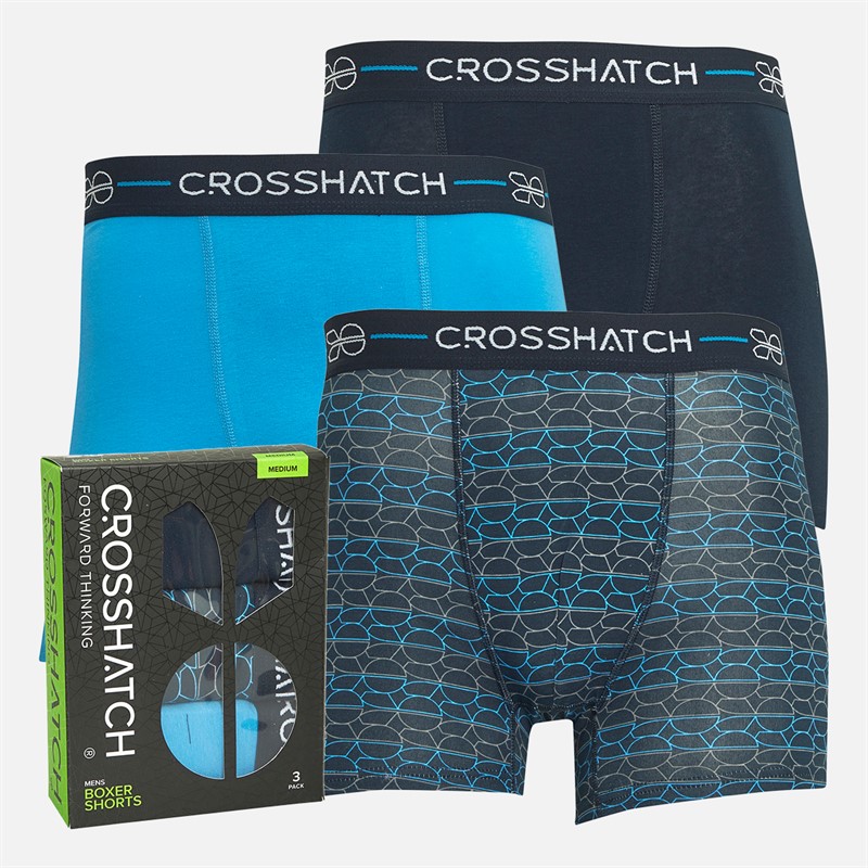 Crosshatch Heren Locky Boxershorts Multi