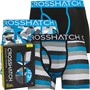 Crosshatch Heren Crystaline Boxershorts Meerkleurig