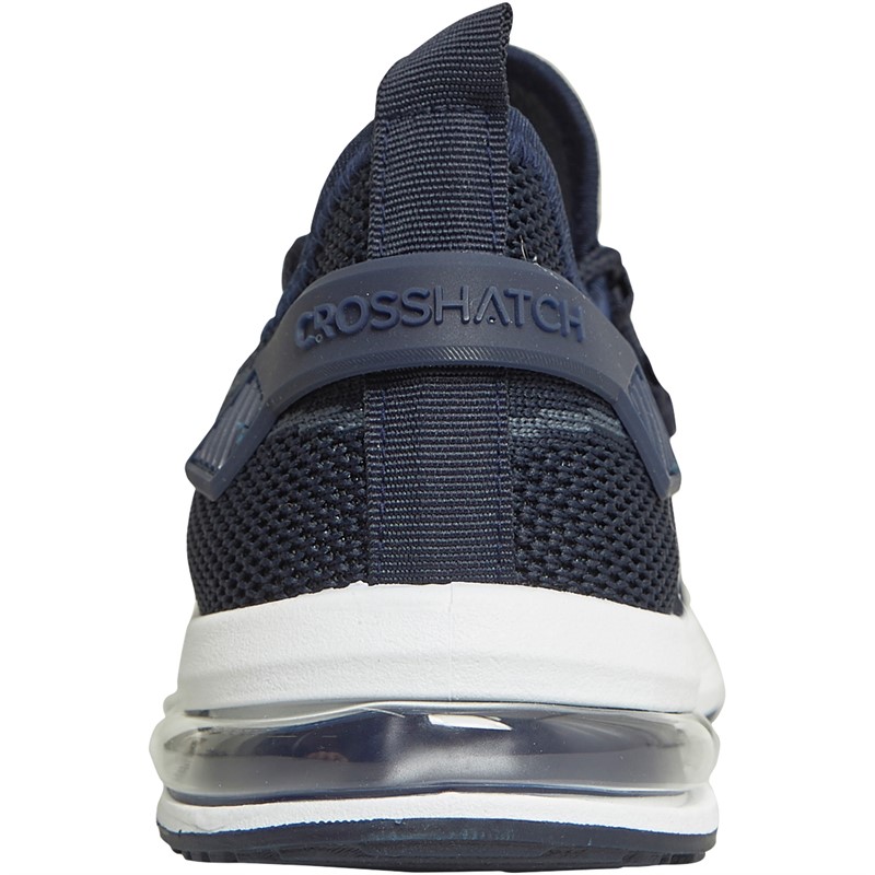 Crosshatch Junior Boys Ballagyr Trainers Navy/White