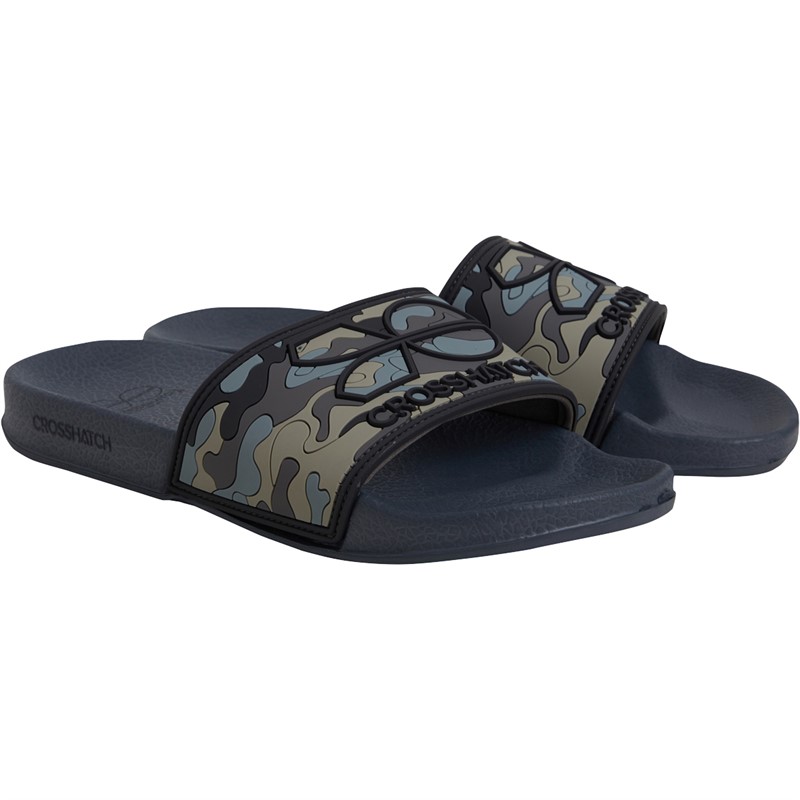 Crosshatch Junior Boys Remorid Sliders Black Camo