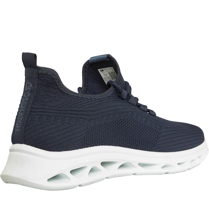 Crosshatch Trebed Trainers Navy/White