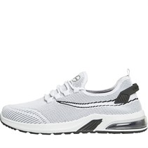 Crosshatch Mens Ballagyr Trainers White/Black