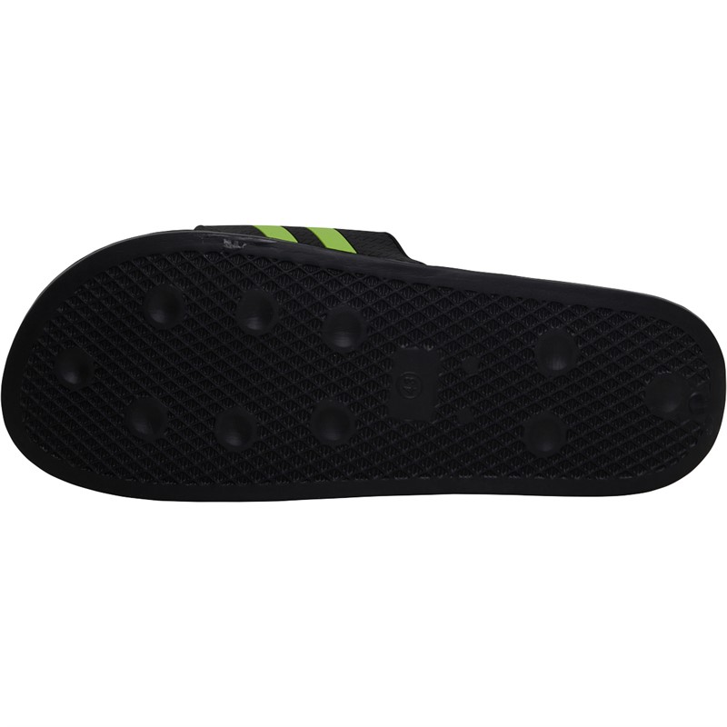 Crosshatch Mens Hamlax Sliders Anthracite/Green