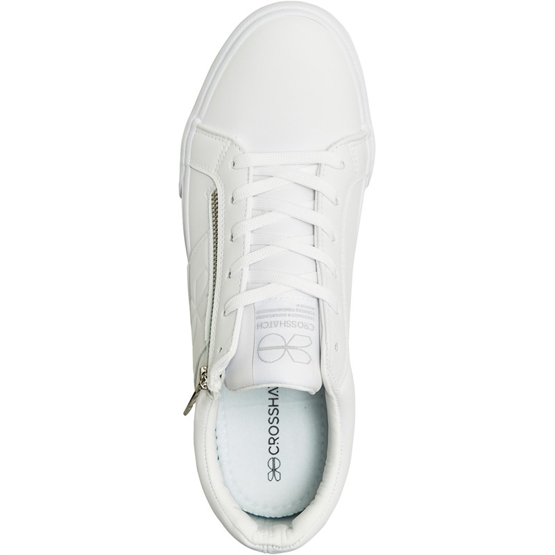 Crosshatch Mens Klinar Trainers White