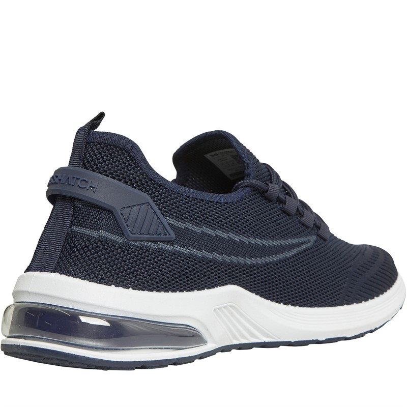 Crosshatch Mens Ballagyr Trainers Navy/White